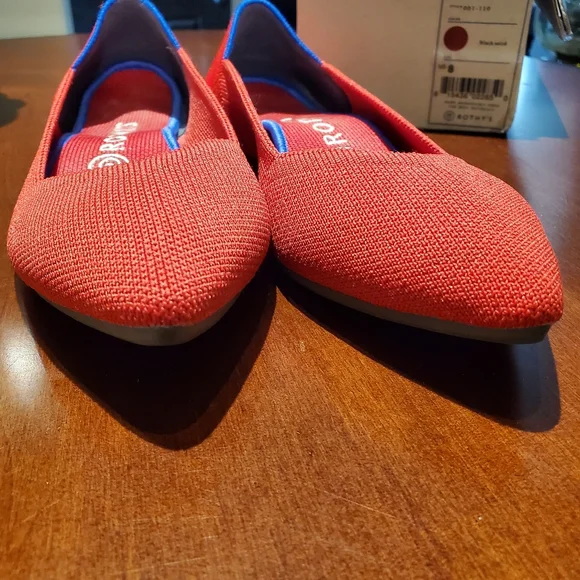 Rothys Red Point Flats size 8 EUC - Picture 9 of 11